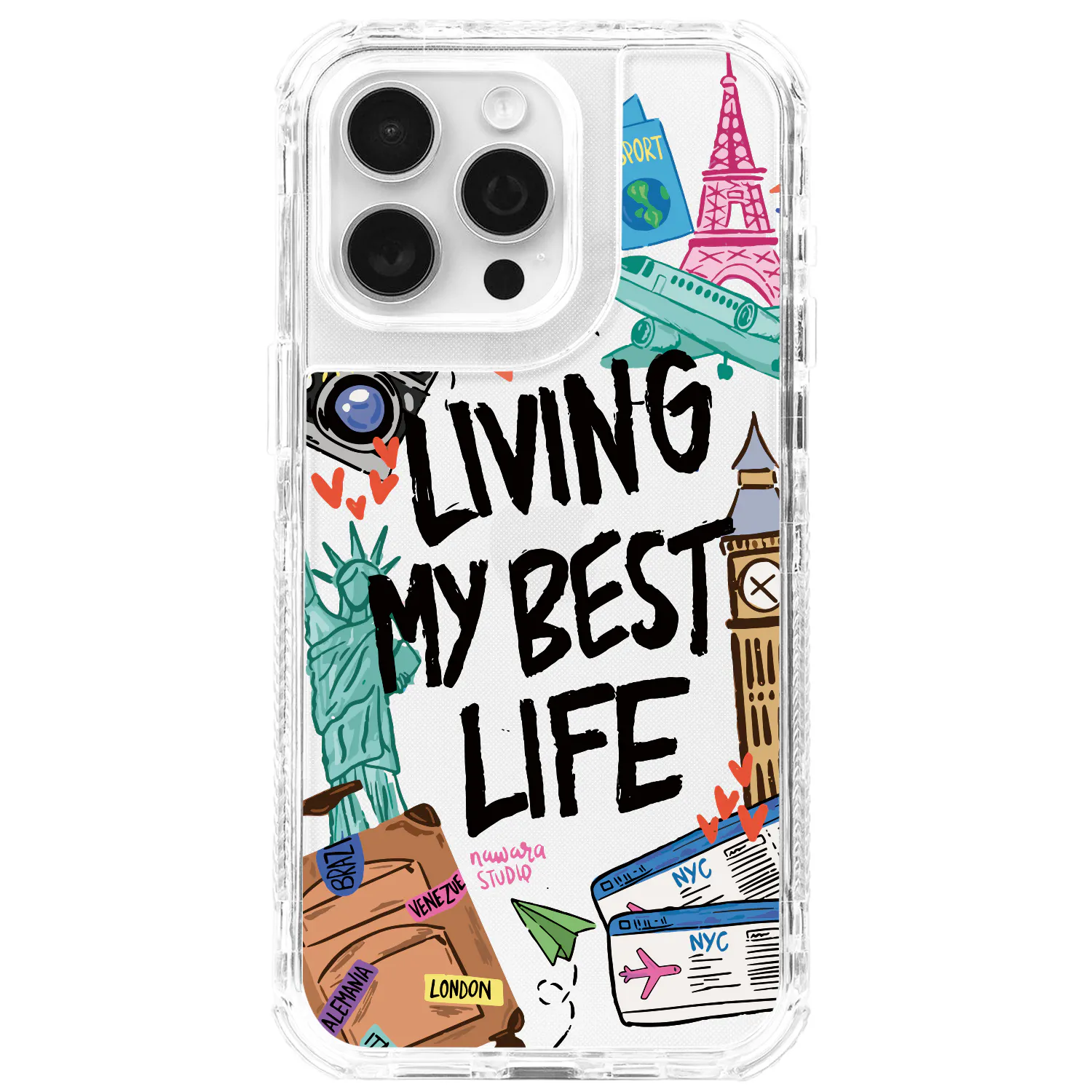 GC00000073-1 Case 360 Para iPhone Living My Best Life - Image 1