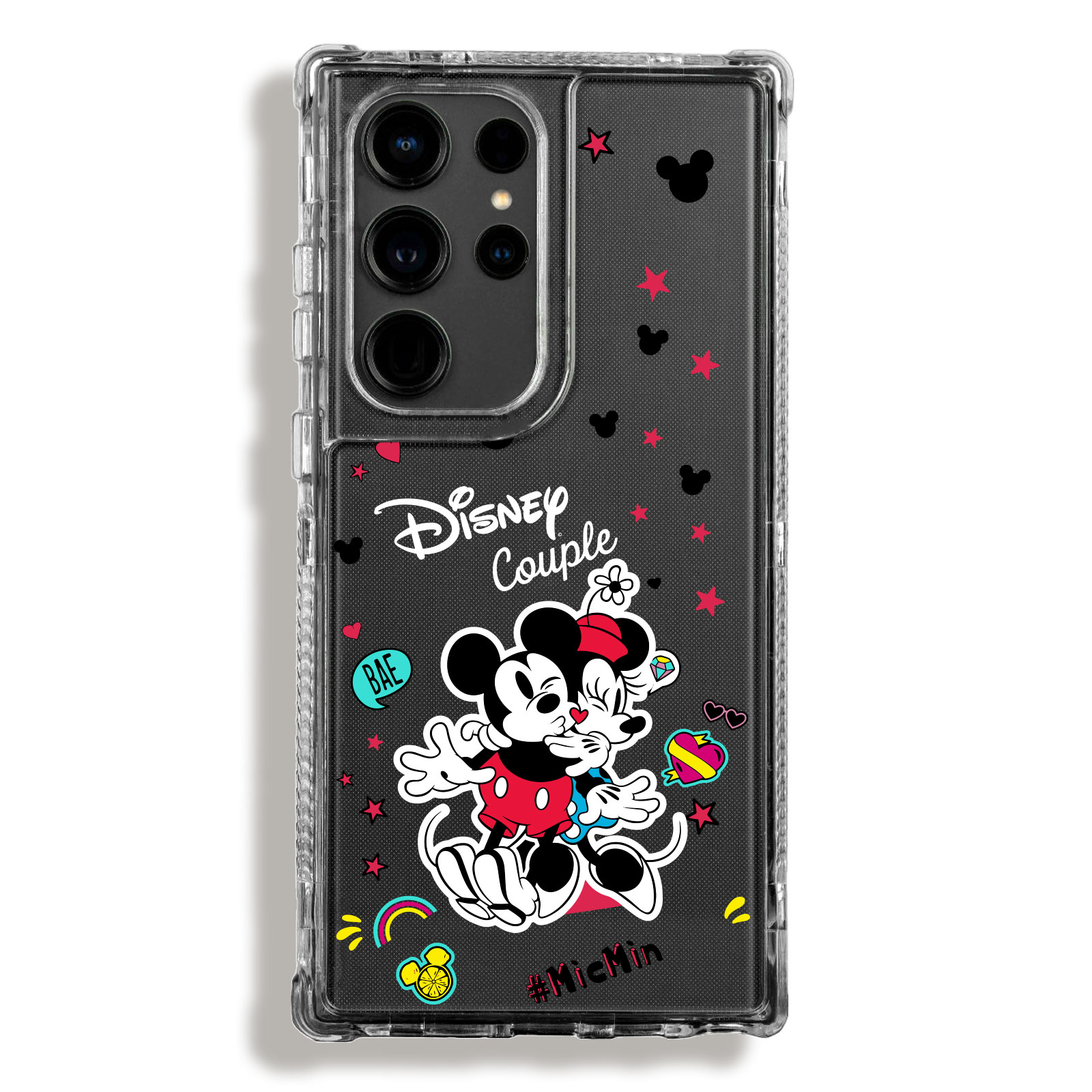 SM00000001 Case 360 Transparente Para Samsung Minnie & Mickey - Image 1