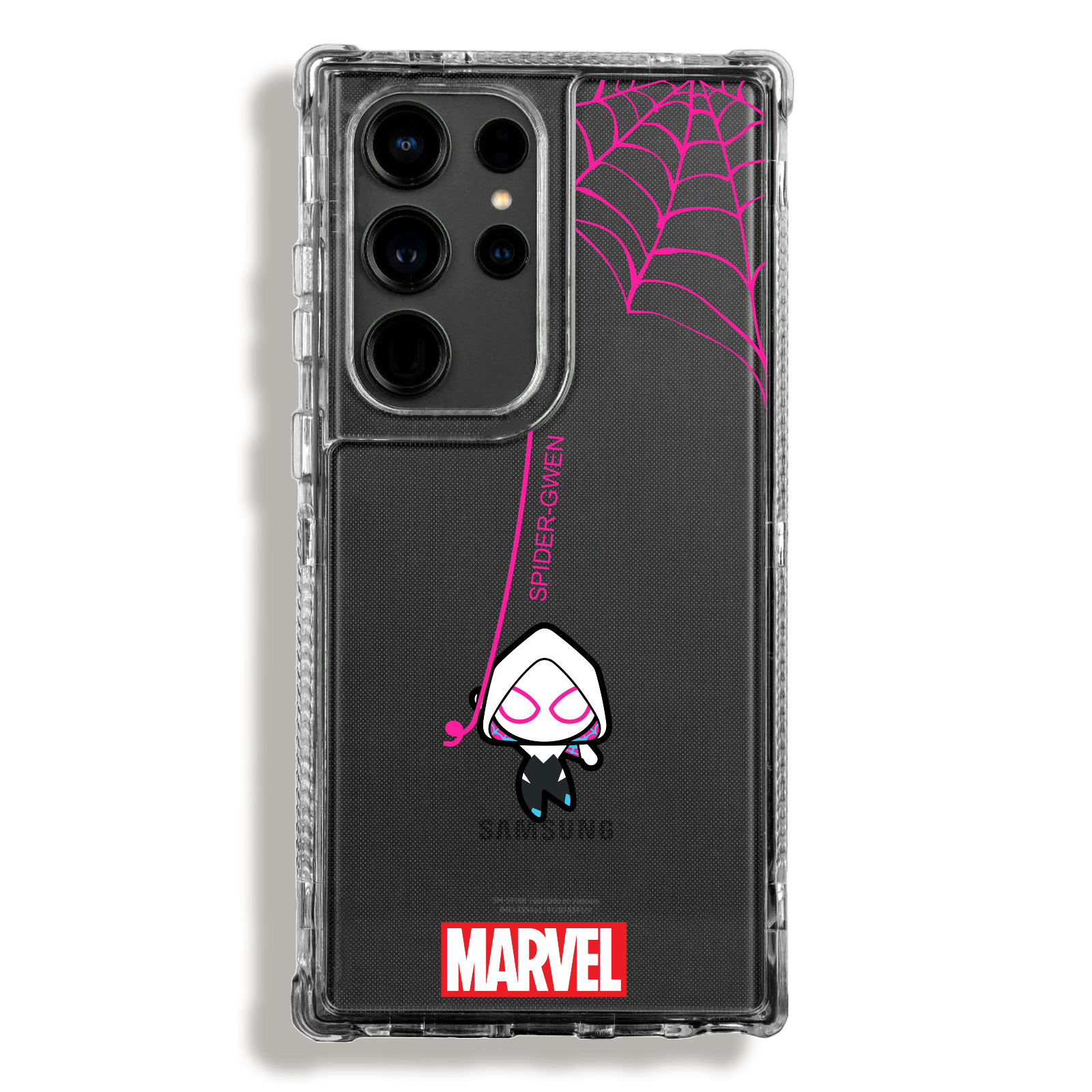 SM00000023 Case 360 Transparente Para Samsung Marvel Spider-Gwen - Image 1