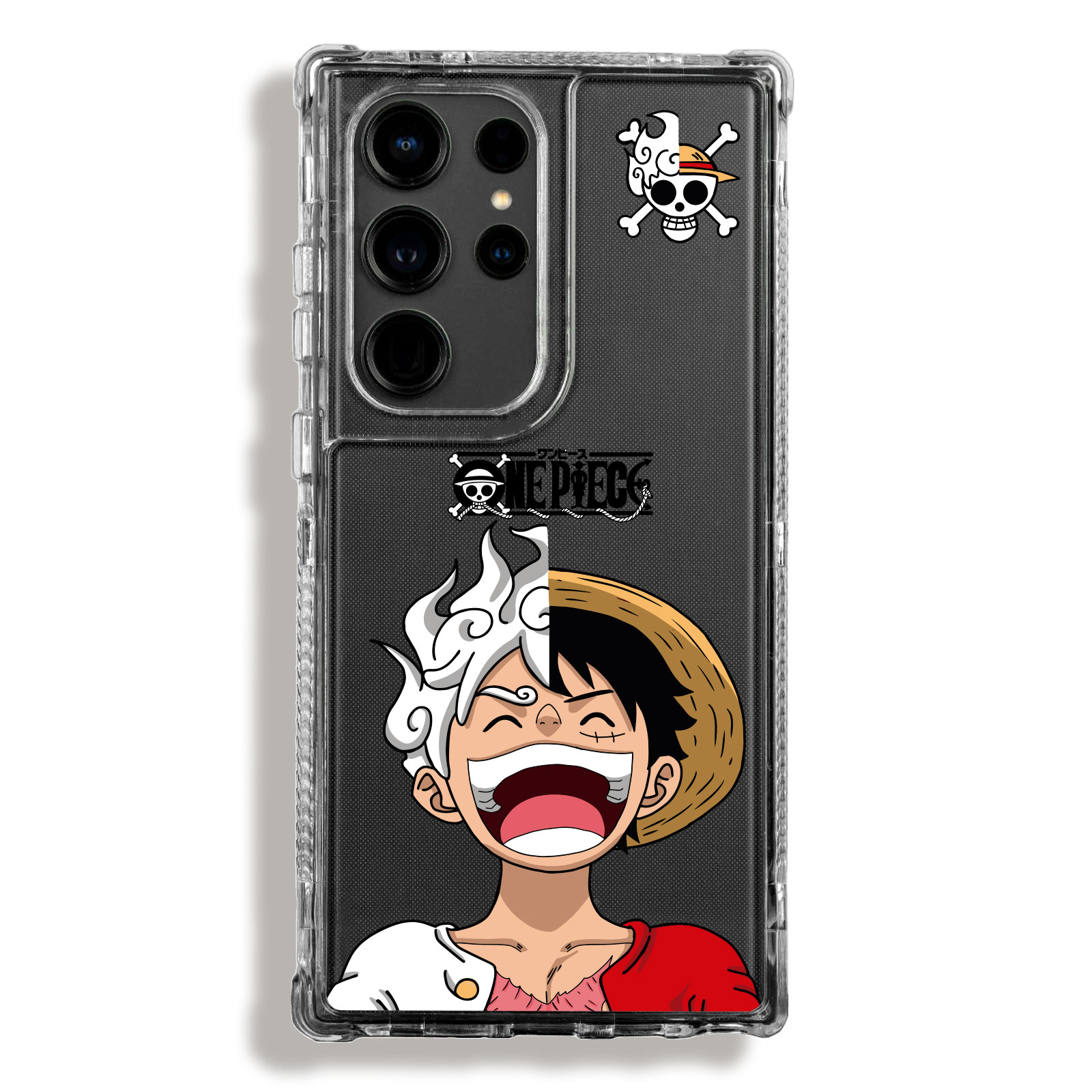 SM00000045 Case 360 Transparente Para Samsung One Piece Luffy - Image 1