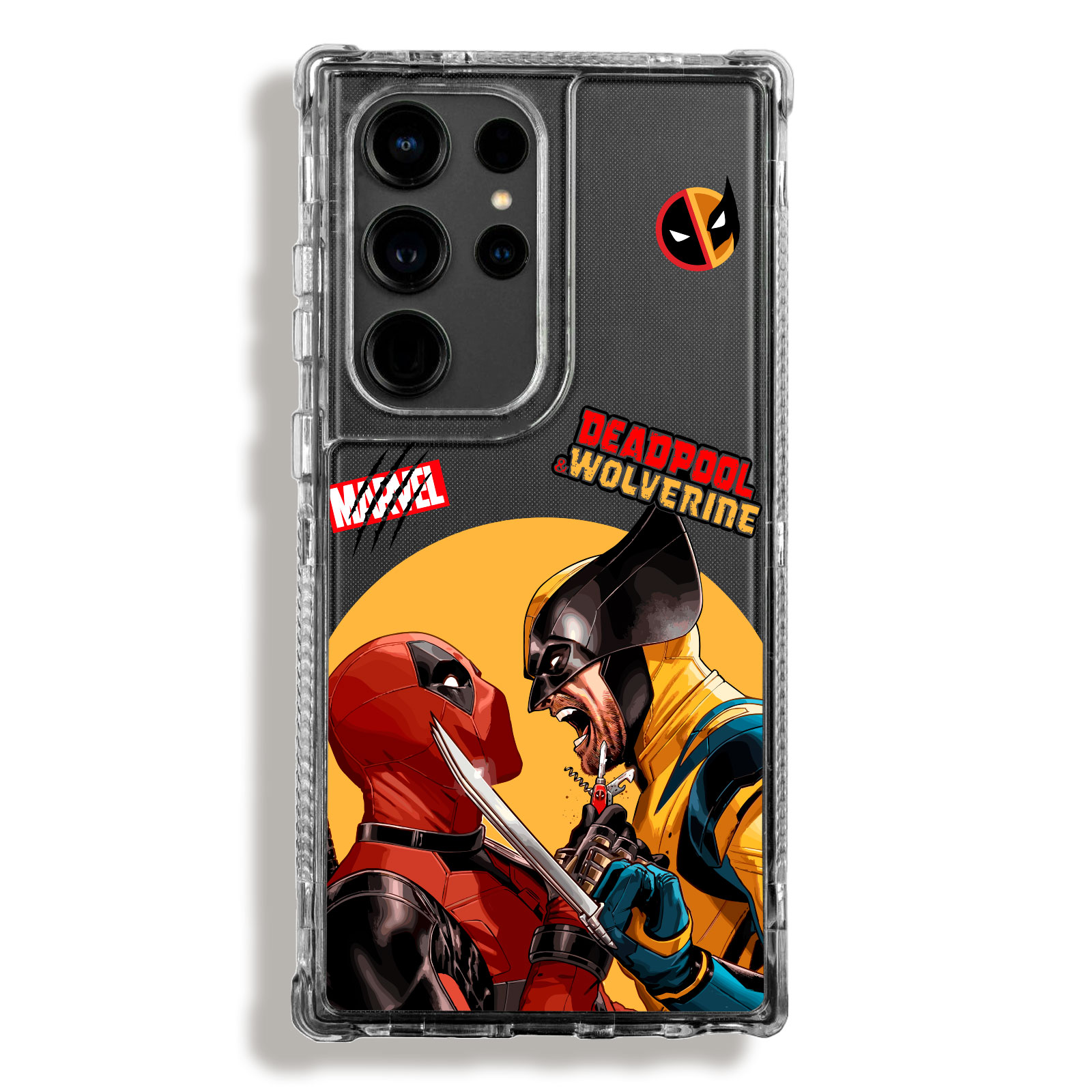 SM00000052 Case 360 Transparente Para Samsung Deadpool y Wolverine - Image 1